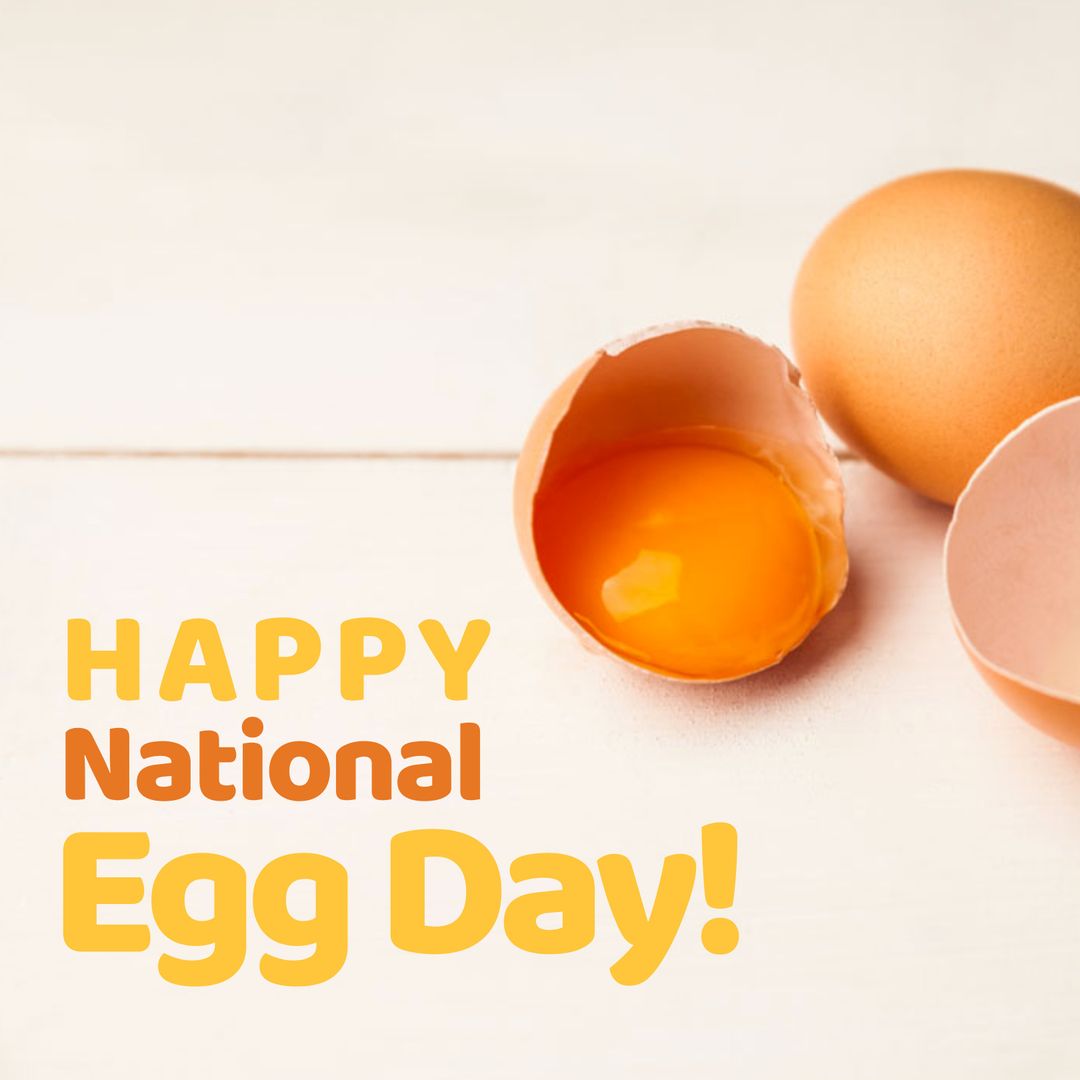 Celebrating National Egg Day with Fresh Broken Egg Yolk and Shell - Download Free Stock Templates Pikwizard.com