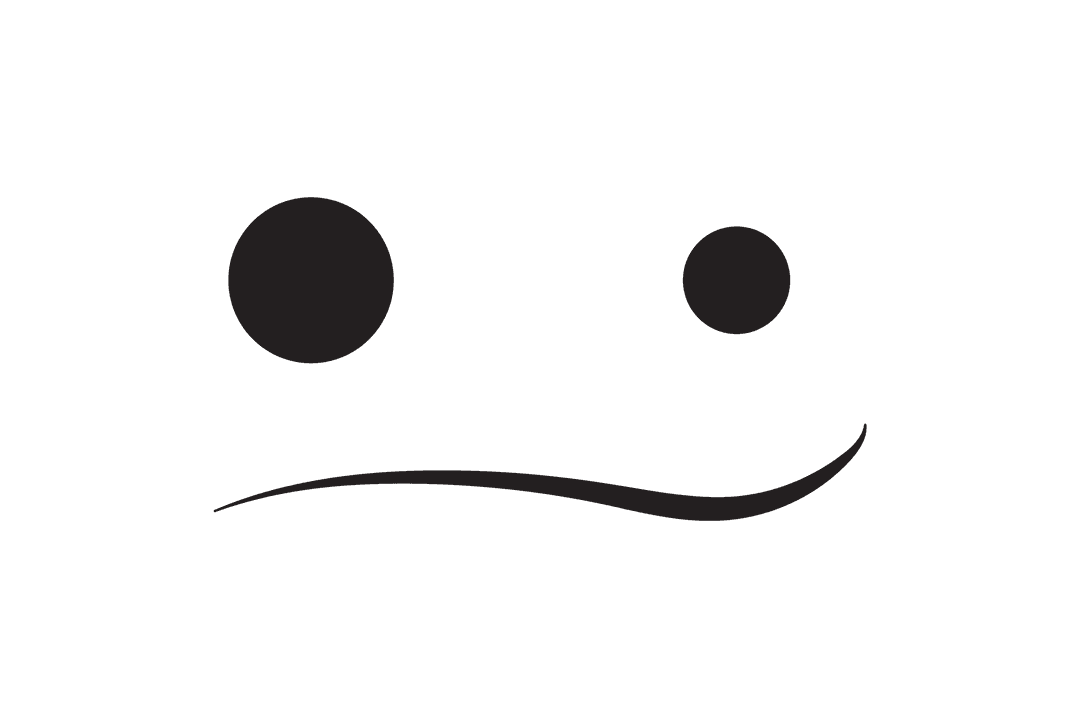 Minimalist Expression Emoji Transparent Background