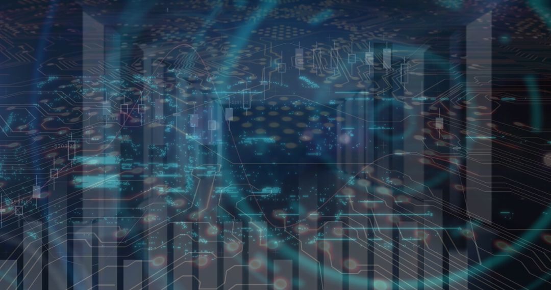 Financial Data on Digital Interface with Global Economy Theme