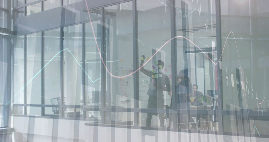 Diverse Team Collaborating on Digital Data Interface