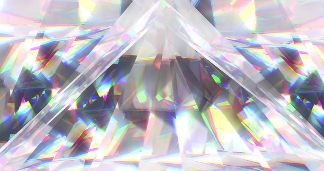 Abstract Prismatic Light Through Diamond Surfaces