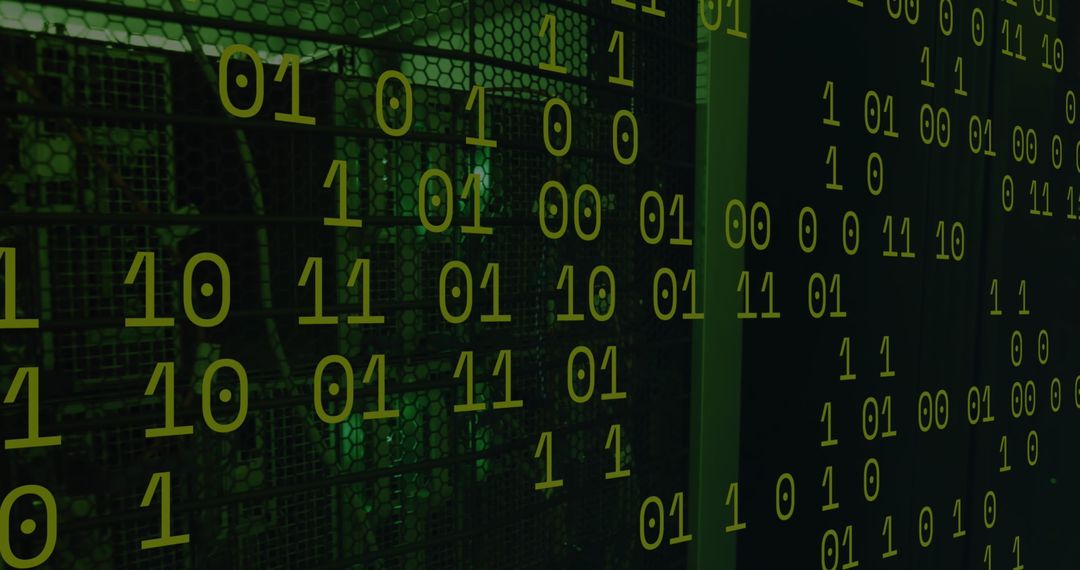 Data Security with Binary Code Overlay on Server Room