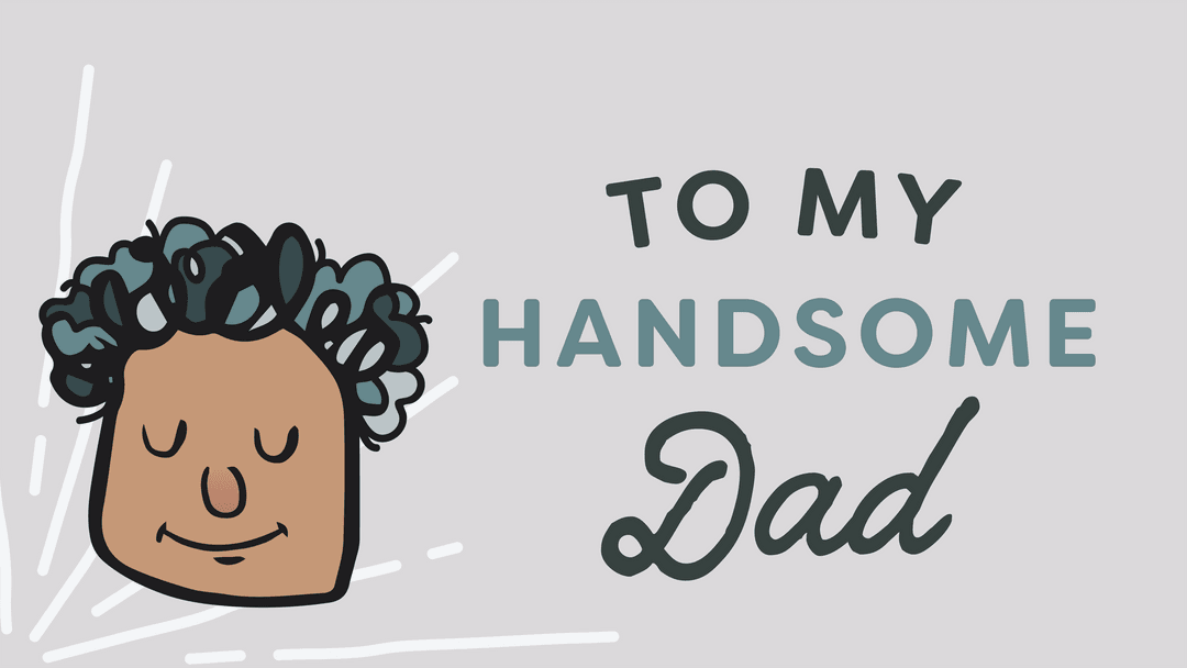 Transparent Background Fathers Day Card Design Artistic Illustration