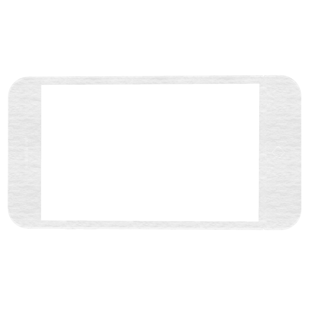 Grey Smartphone Frame on Transparent Background