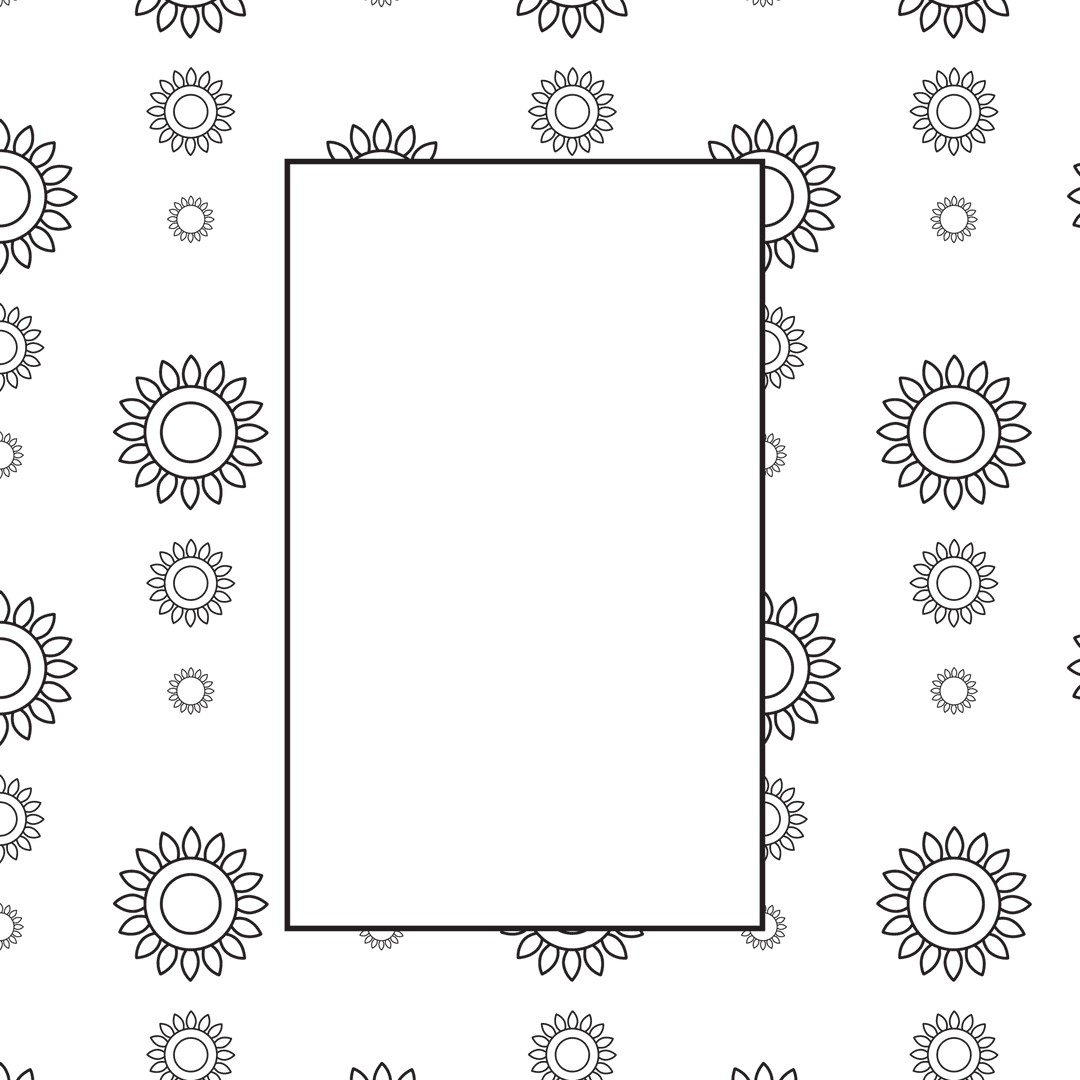 floral frame with circular patterns on transparent backdrop - Download Free Stock Images Pikwizard.com