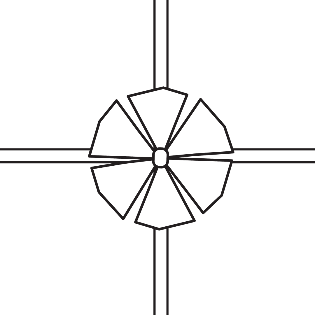 Digital Ribbon Decor Cross Design on Transparent Background