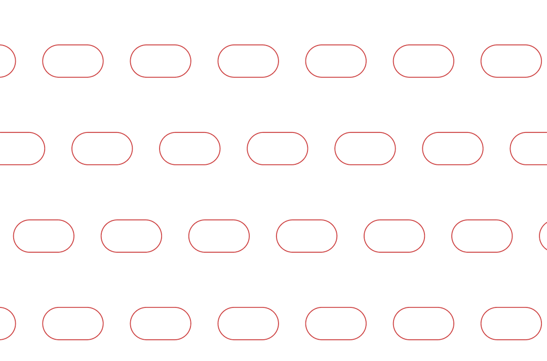 Red Outlined Shapes on Transparent Background with Vector Style