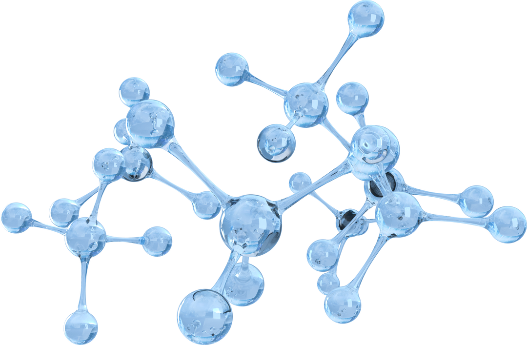 Transparent Abstract Molecular Structure with Light Blue Spheres - Download Free Stock Images Pikwizard.com