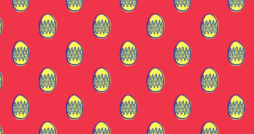 Seamless Pattern Of Easter Eggs On Red Background - Free Images, Stock Photos and Pictures on Pikwizard.com