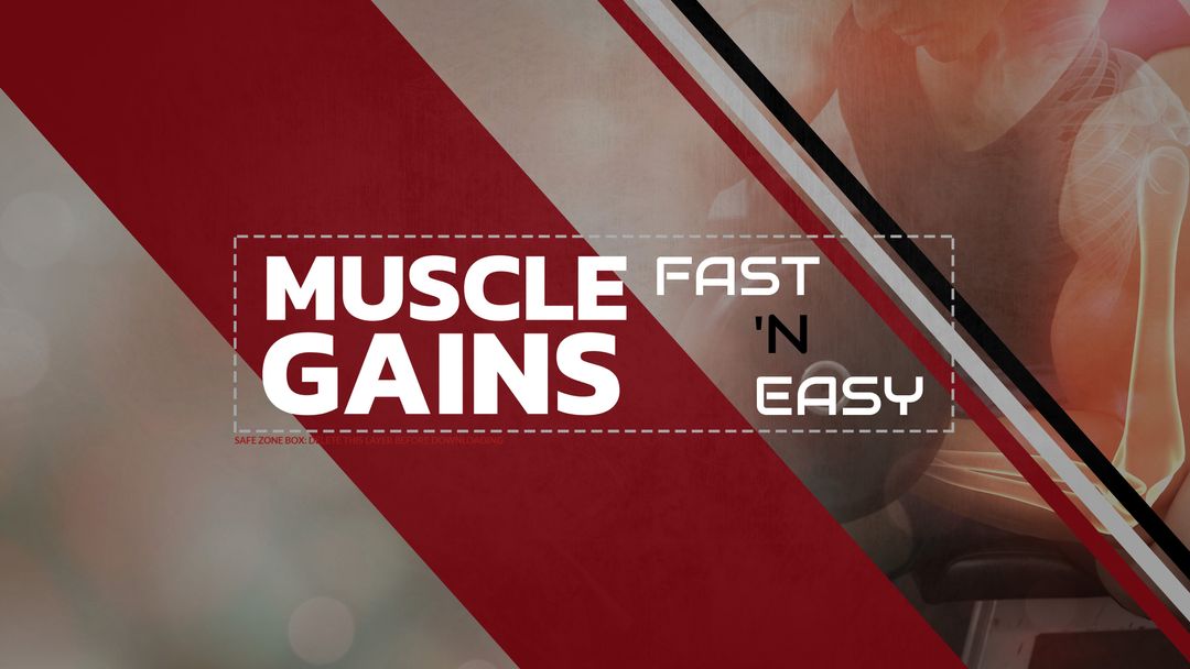 Dynamic Fitness Graphic with Bold Motivational Text