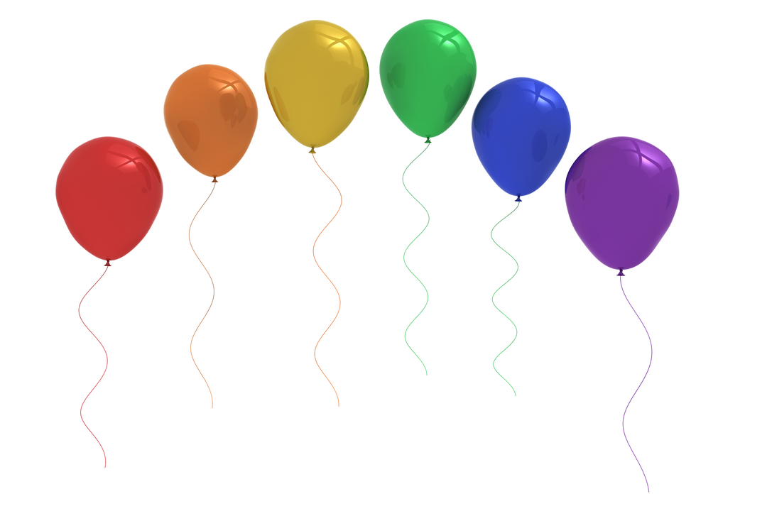 Colorful Balloons on Transparent Background for Party Decorations - Download Free Stock Images Pikwizard.com