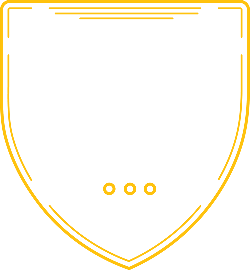 Minimalist Yellow Emblem with Transparent Background