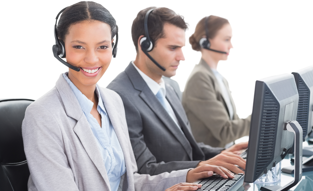 Transparent Call Center Team Offering Customer Support - Download Free Stock Images Pikwizard.com