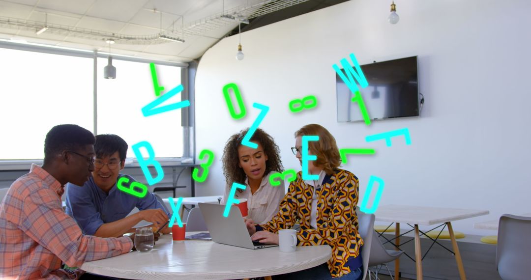 Digital Team Collaboration in Modern Office with Augmented Reality