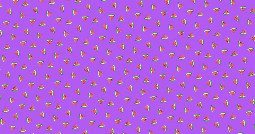 Vibrant Watermelon Pattern on Purple Background - Free Images, Stock Photos and Pictures on Pikwizard.com