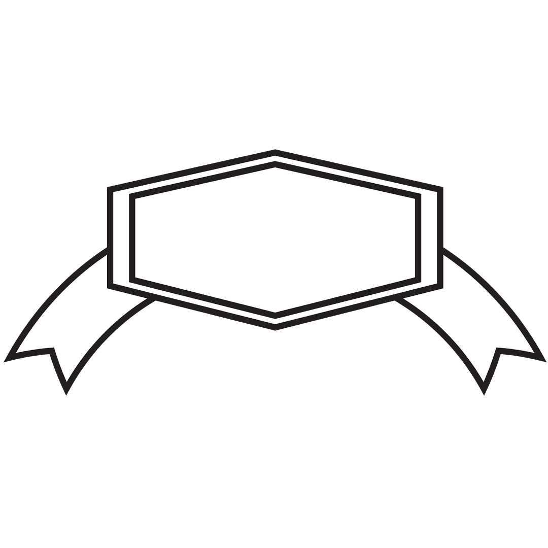 Transparent Gift Label with Ribbon on White Background