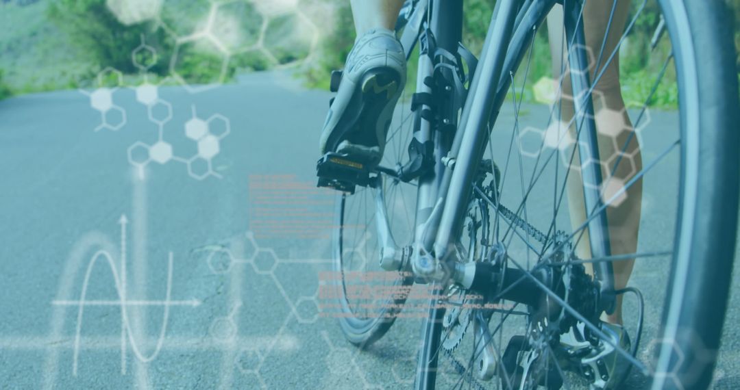 Cycling Technology Overlay with Scientific Data Graphics