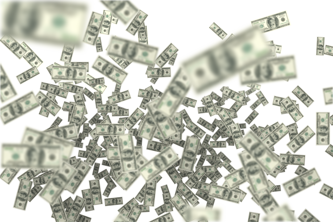 Falling Transparent Dollar Bills on Transparent Background - Download Free Stock Images Pikwizard.com