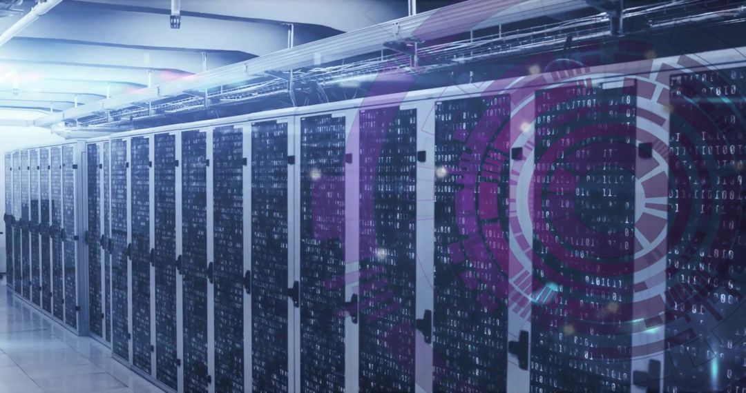 Data Processing Over Computer Servers in Modern Server Room