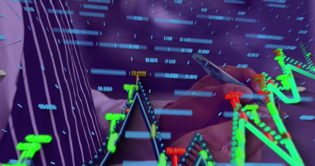 Financial Analysis with Digital Trends and Data Overlay