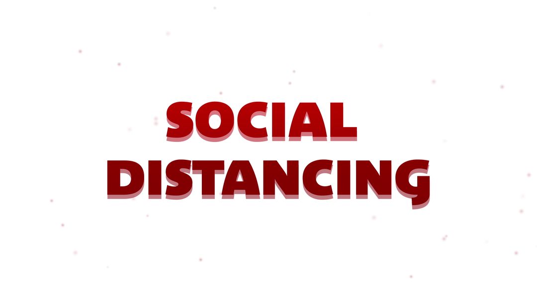 Social Distancing Pandemic Concept Dissolving Text Effect