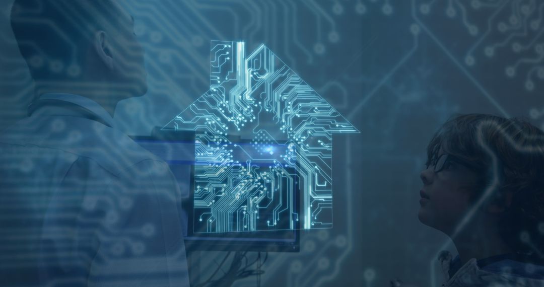 Futuristic Healthcare: Doctor with Tech Integration