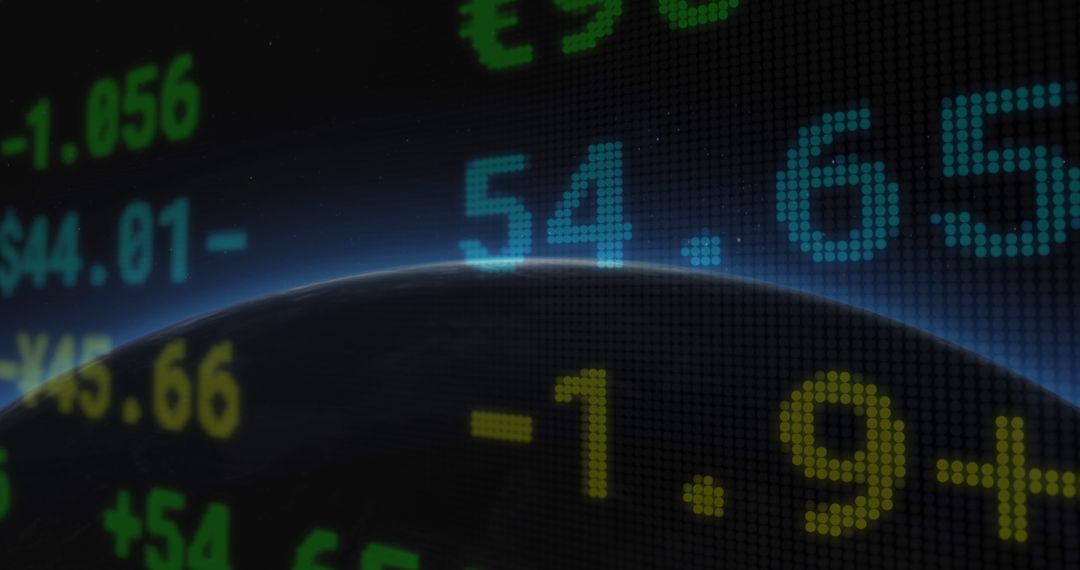 Global Financial Data with Social Media Interface Overlay