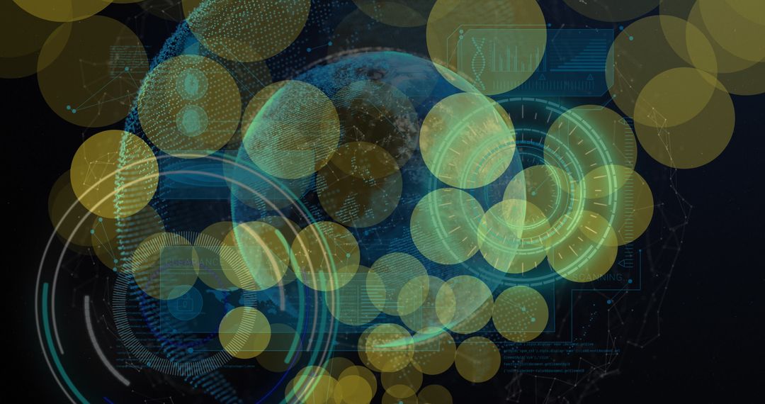 Futuristic Global Network and Data Concept