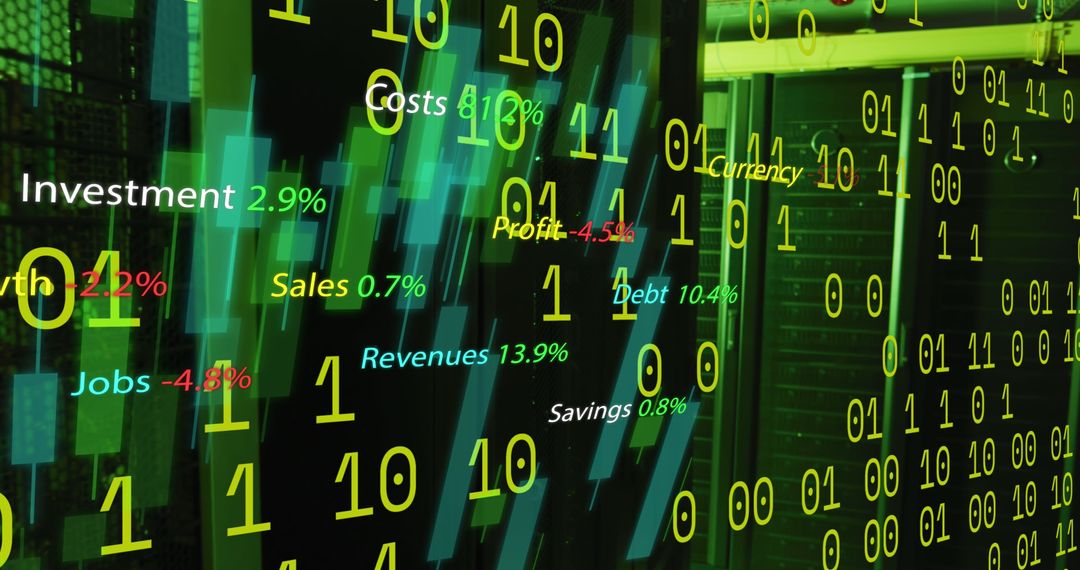 Financial Data Projection in Server Room Environment