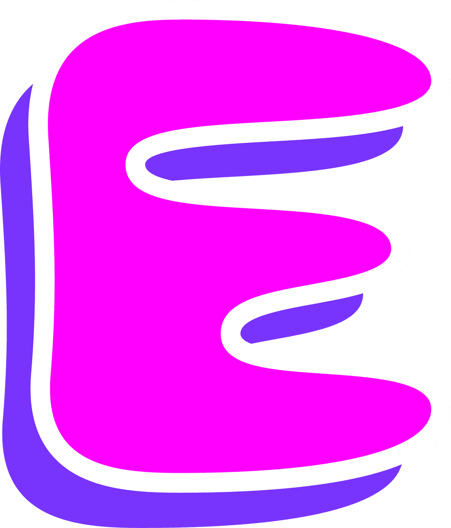 Vibrant Magenta Abstract Geometric Shape with Transparent Allure