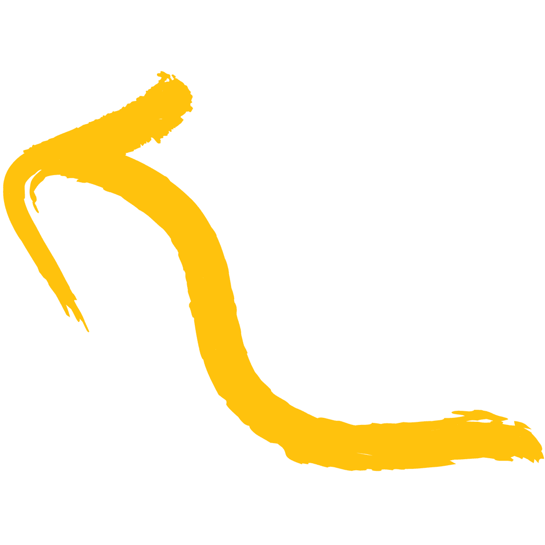 Transparent Yellow Brush Stroke Arrow Illustration Vector