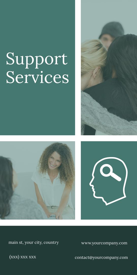 Compassionate Care Services Template Highlighting Empathy and Support