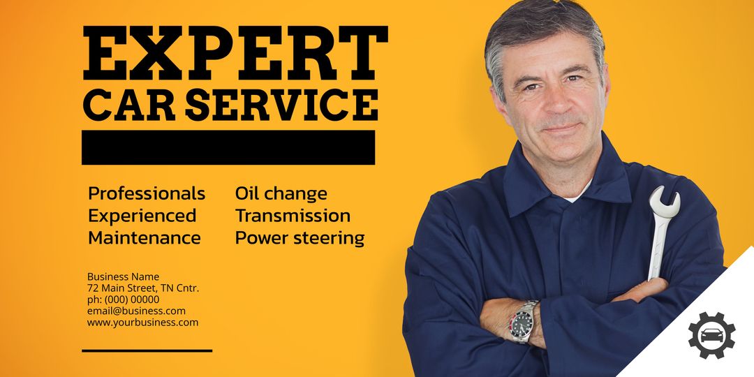 Reliable automotive services with skilled mechanic display