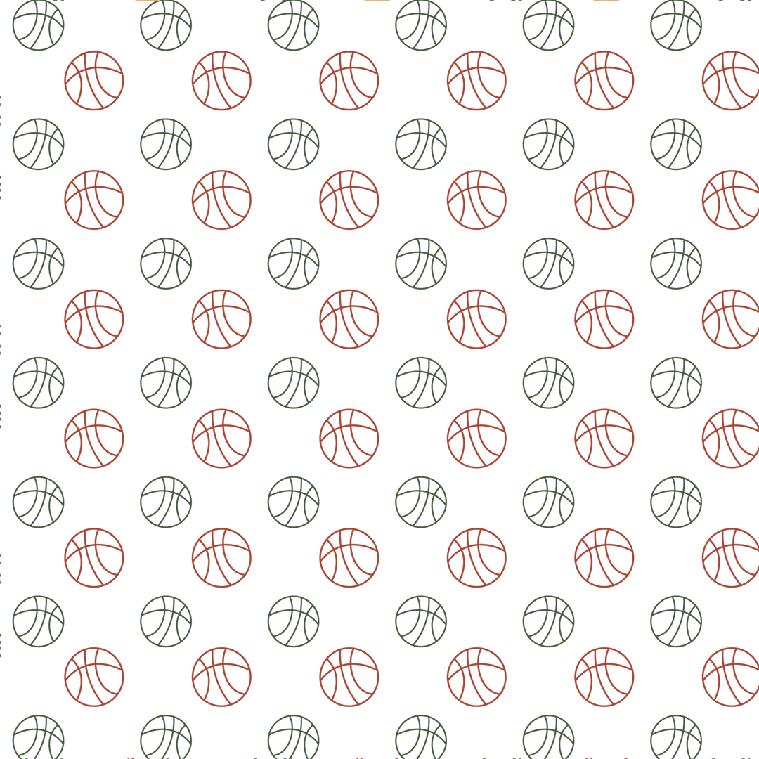 Red and Green Pattern on Transparent Background