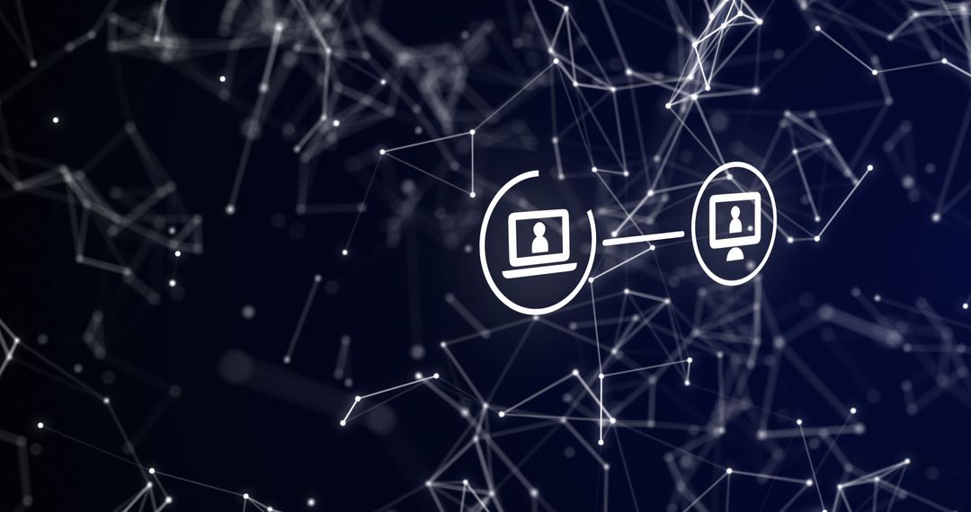 Digital Network Connections and Global Communication Concept