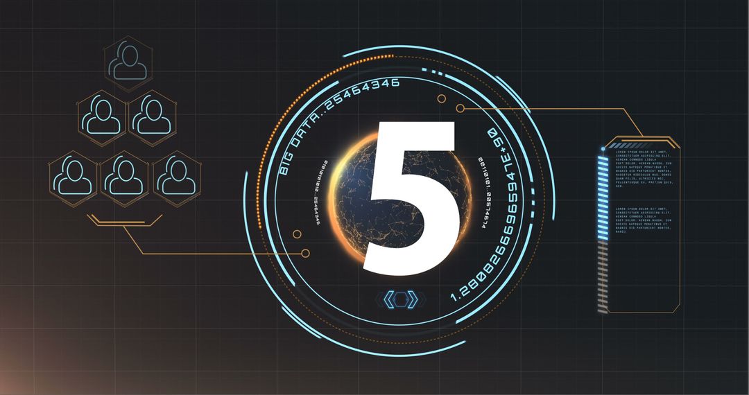 Futuristic Digital Countdown for Tech Presentations