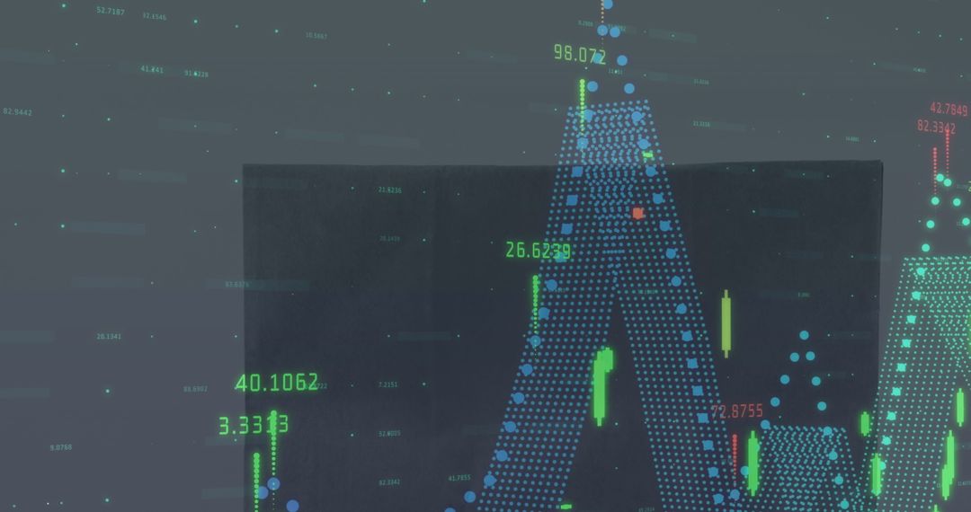 Abstract Digital Data Interface and Global Business Analytics