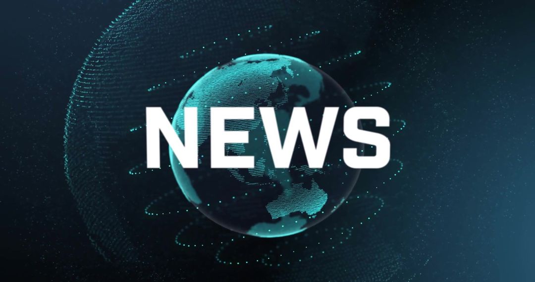 Global News Network Digital Connections Concept Background