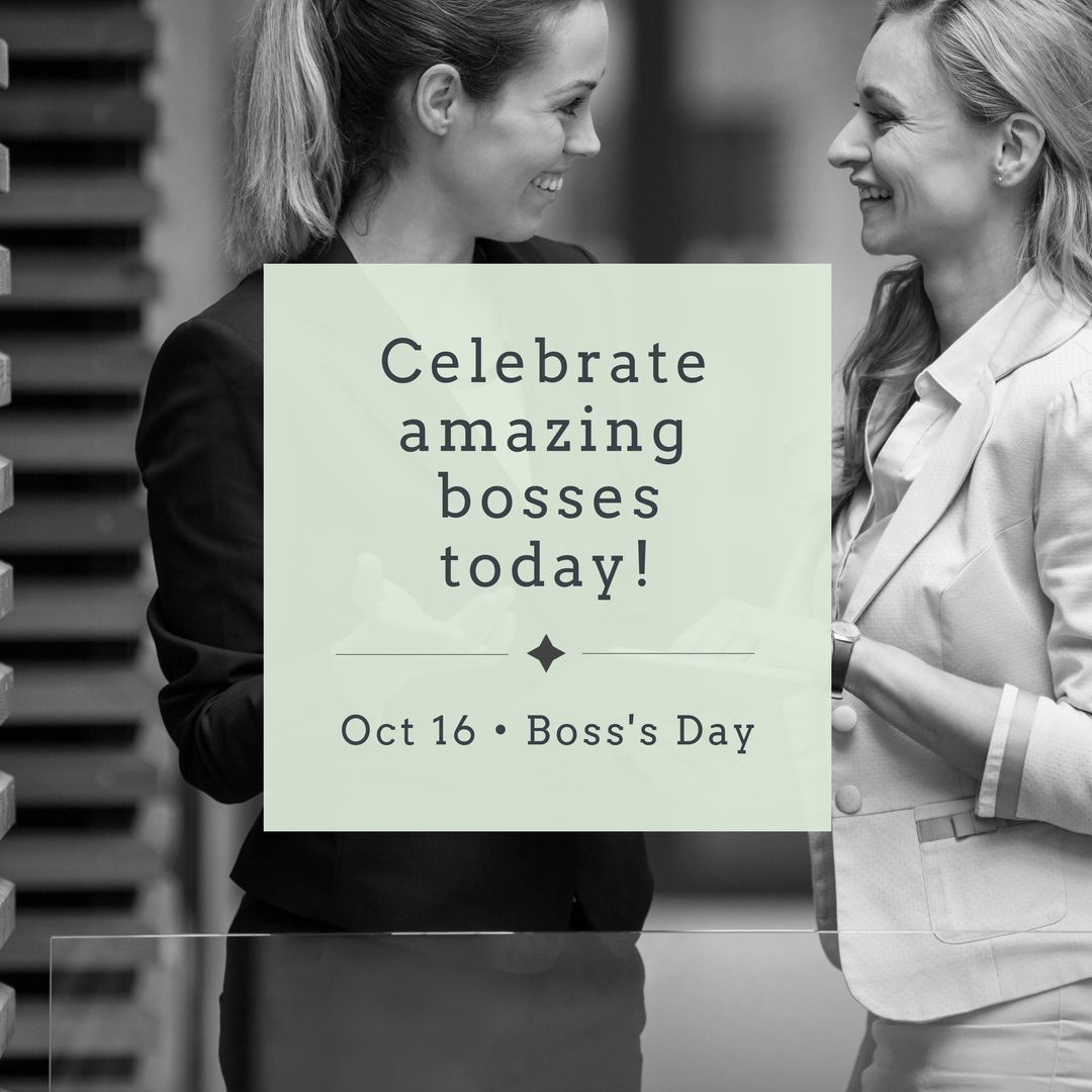 Celebrate Boss's Day with a diverse team on October 16th. - Download Free Stock Templates Pikwizard.com