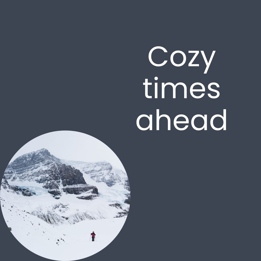 Stunning Winter Landscape with Inspirational Quote