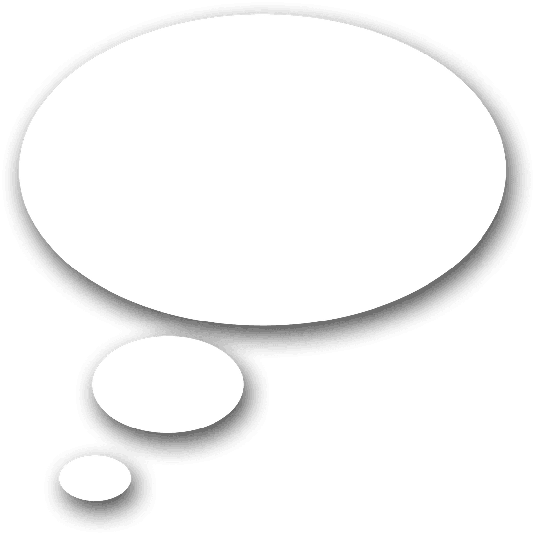 Digital Whisper Bubble on Transparent PNG Background