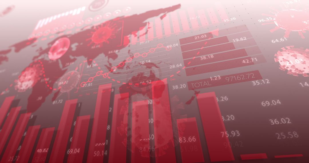 Global COVID-19 Data Analysis with Virus Illustrations