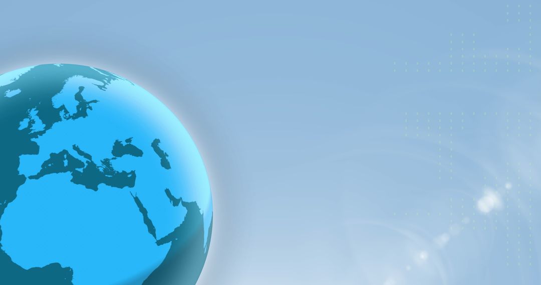 Digital Globe Highlighting Global Connectivity Concept