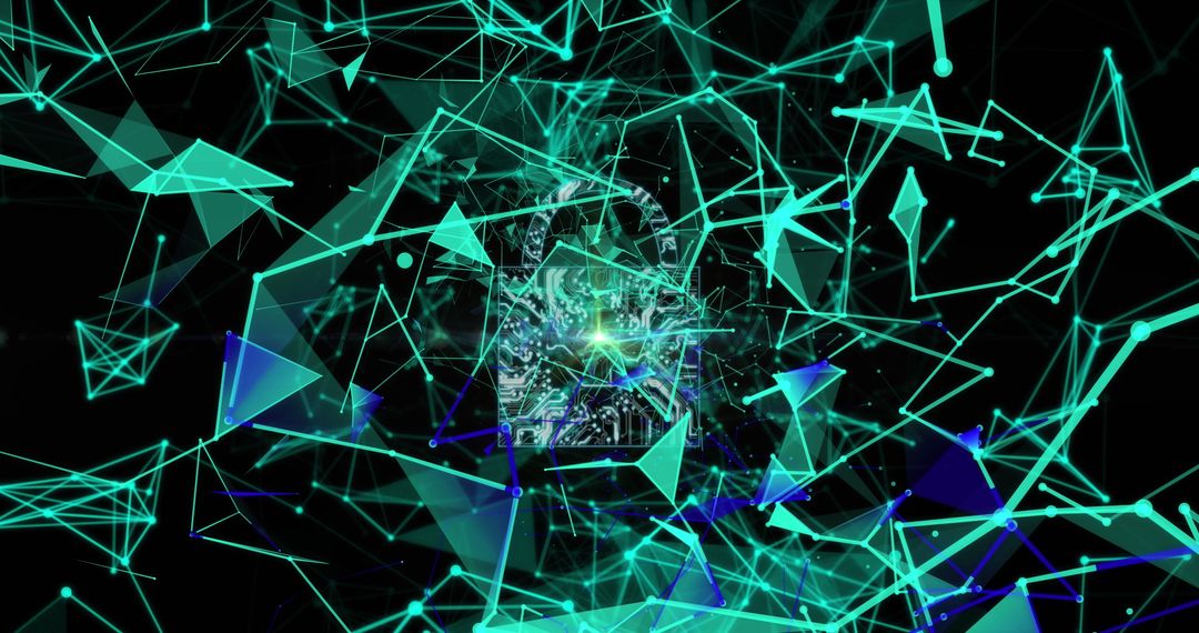 Digital Security Padlock with Global Network Connections