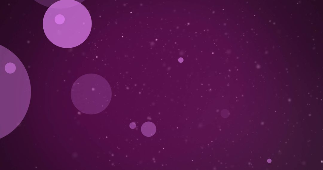 Purple Light Spots Overlay on Dark Background with Particles