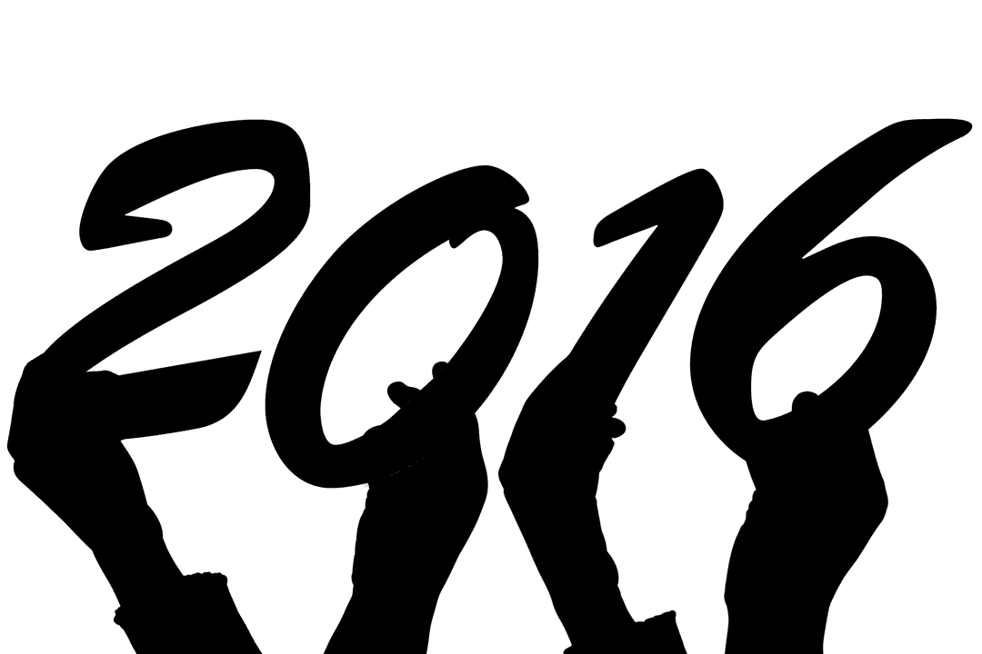 Hands Holding 2016 Text Transparent Background Vector