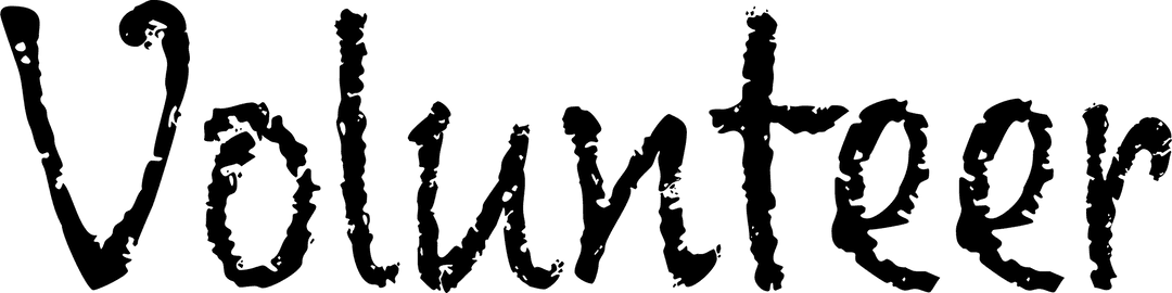 Transparent Graphic Highlighting Volunteer Text Design