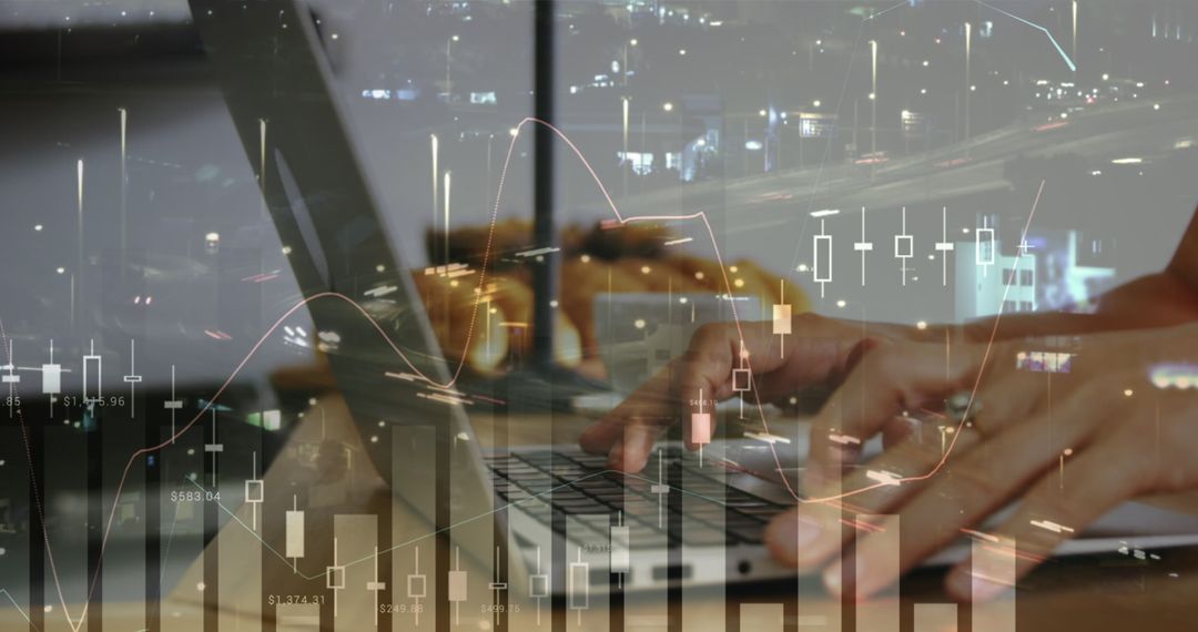 Digital Financial Analysis with Laptop Integration