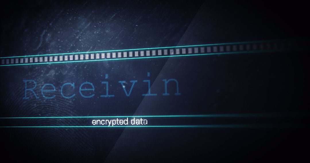 Digital Data Receiving Screen with Encrypted Data Notification - Free Images, Stock Photos and Pictures on Pikwizard.com