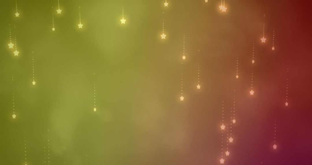 Glowing Stars with Light Trails on Gradient Background